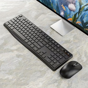 フルサイズのワイヤレスキーボードとマウスのコンボ省電力2.4GHzワイヤレスキーボードとマウスセット営業所のコンピューター用 - Product Image 3