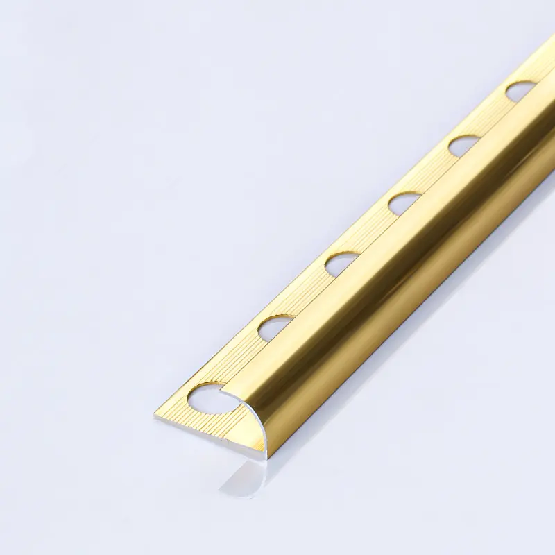 Prolink 금속 공장 YJ-035 알루미늄 세라믹 타일 코너 트림 곡선 스트립 보호 금속 가장자리 트림 라인 타일 장식