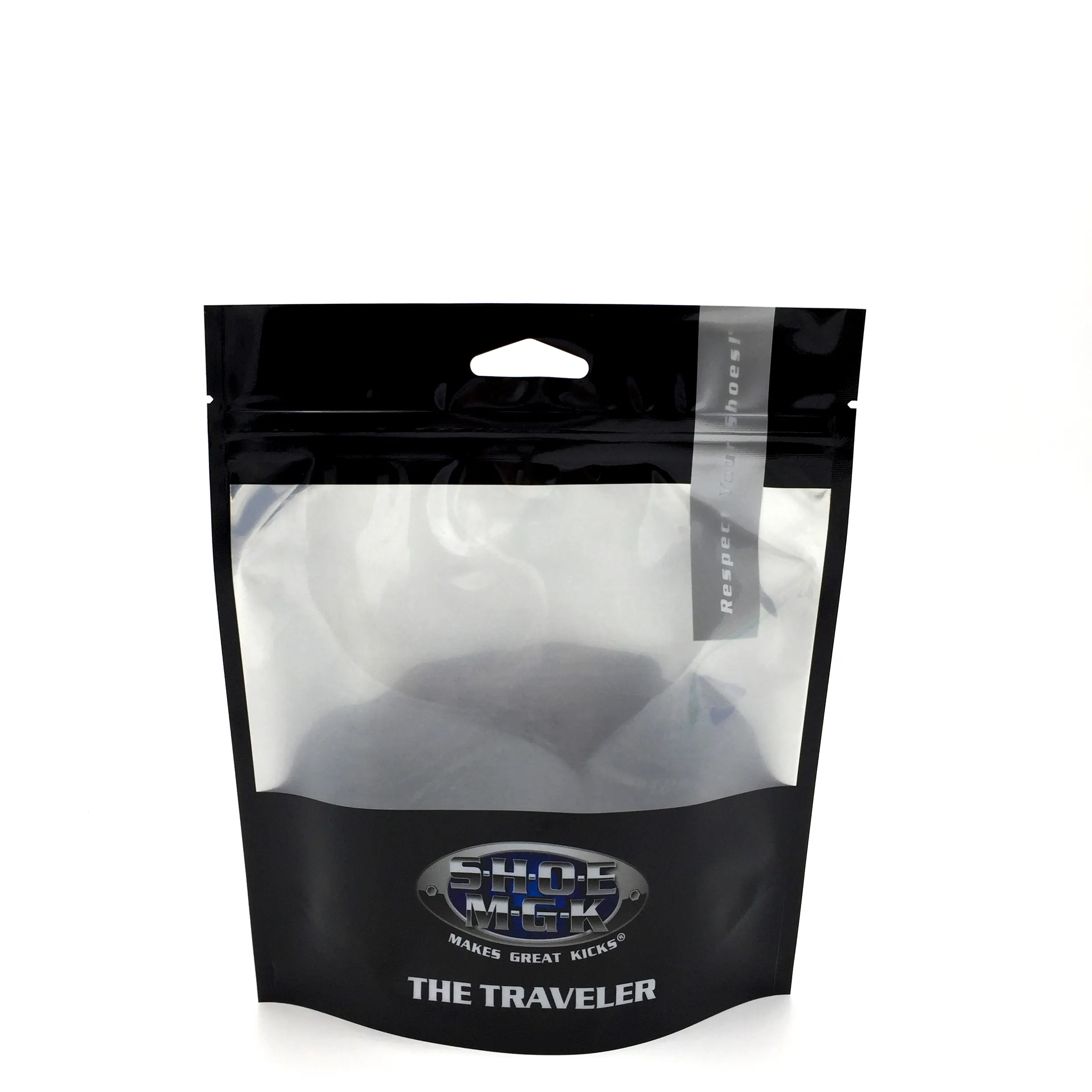 Factory Customized Matte Black with Large Window Printing Plastic Lagoon Salt Sea Salt Rock Salt Bath Packaging Bag Supplier