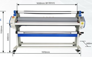 PG1700-T1 kích thước lớn tự động Single Side nước nóng cuộn Laminator - Product Image 3