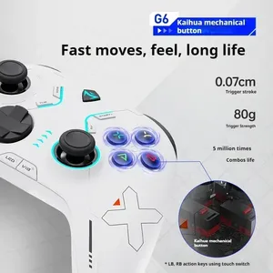 Machenike G6 V2 Gamepad Tri-Mode Wireless Bluetooth Hall Linear Trigger Customized <strong>Controller</strong> for Pc xbx Switch Computer Gifts