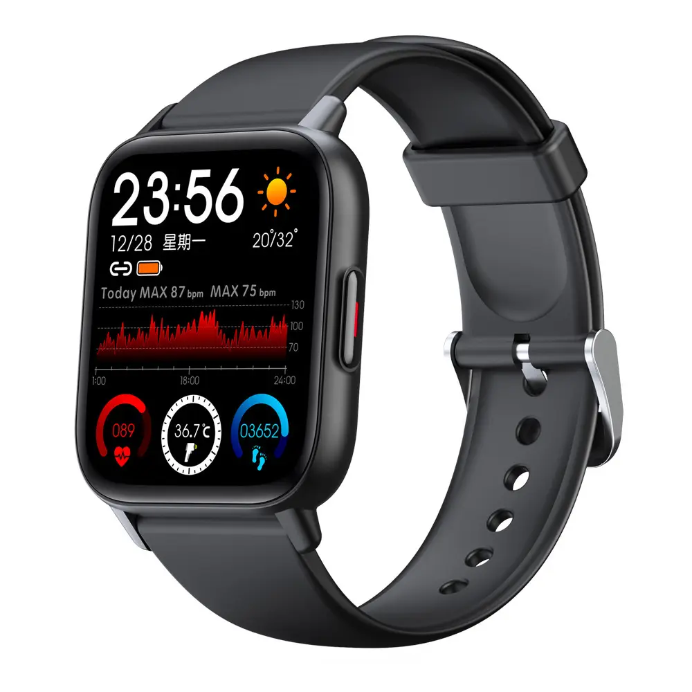 QS16 pro Sport Smart Watch da donna impermeabile Bluetooth 5.0 collegato Smart watch uomo con cardiofrequenzimetro temperatura corporea