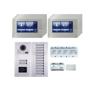 Cámara de timbre de 2 cables 14 usuarios Interfono multifunción citofono interno sistema de intercomunicación para edificio de apartamentos múltiples - Product Image 1