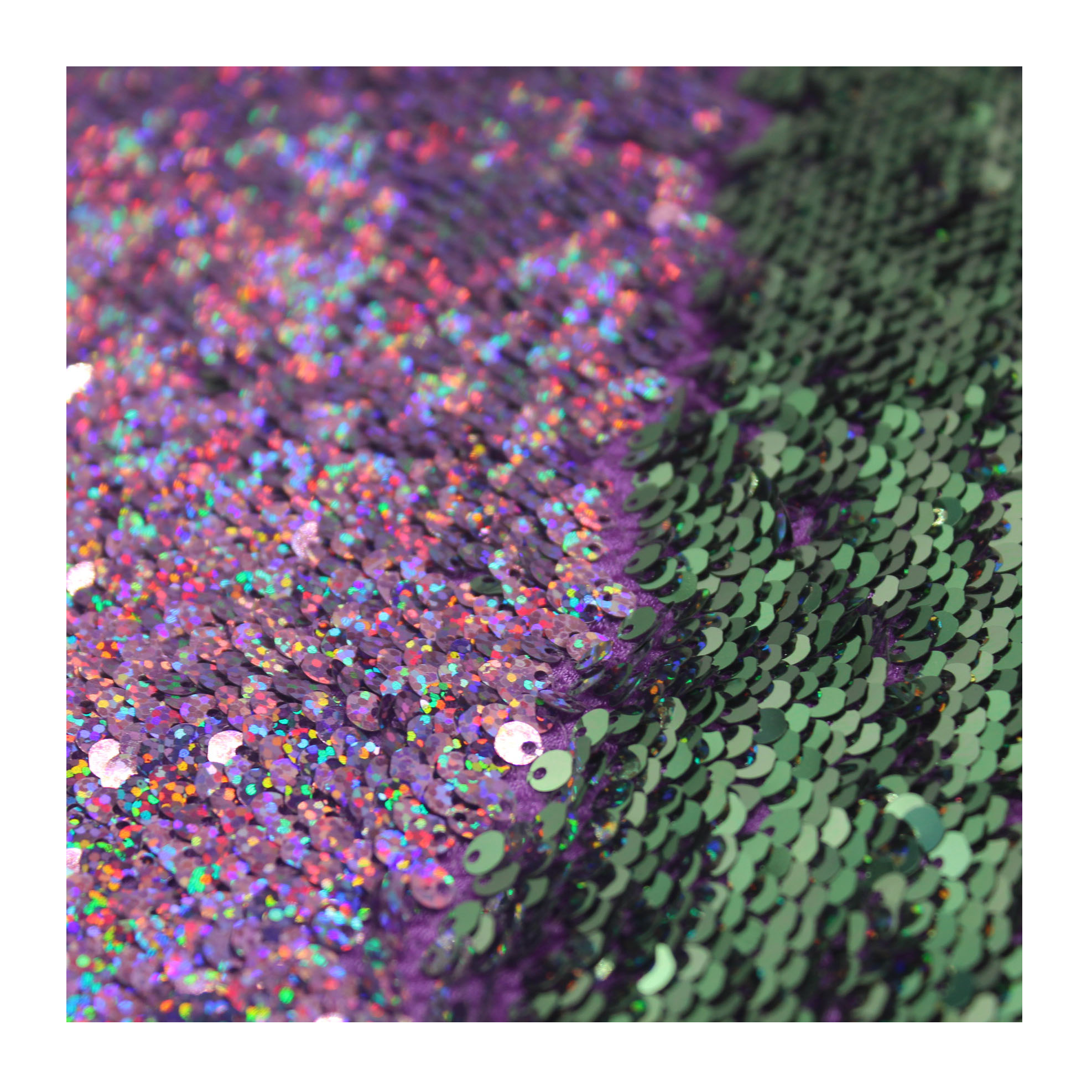 Púrpura + verde
