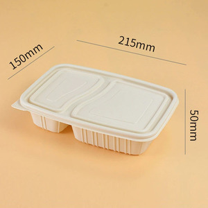 Custom Printed Biodegradable Fast Food Packaging Boxes Set Take Away Disposable Corn <strong>Starch</strong> Container <strong>Box</strong> - Product Image 5