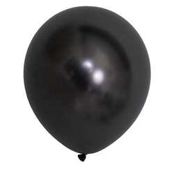 ballon noir chromé