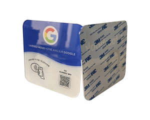 Dynamischer QR-Code Kunden spezifisches QR-Code-Logo Acryl-PVC-NFC-Platte NFC-Ständer Google Review Plate - Product Image 3