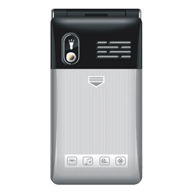 OEM卸売2.4インチデュアルスクリーンGSMフリップ携帯電話2G/3G/4G機能フリップ電話キーパッド携帯電話