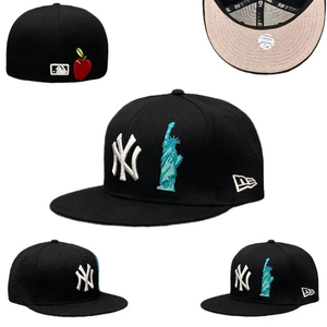 2025 New <span class=keywords><strong>World</strong></span> Series NY LA 9-fünfzig Fit Größe Baseball mützen Hochwertiger Gorras Sport hut für Männer 3D-Stickerei Wasserdichter Stoff