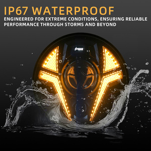 Đèn pha LED tròn 7 inch 50W, đèn chiếu sáng ban ngày/đèn <span class=keywords><strong>laser</strong></span> tích hợp cho xe Wrangler JK TJ, tích hợp đèn pha chiếu xa - Product Image 4