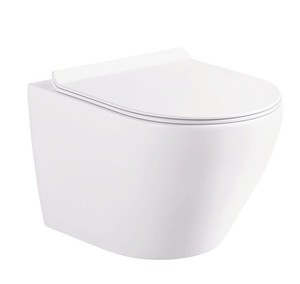 Duvar içi Tank ve taşıyıcı sistemi ile gizli sarnıç tuvalet beyaz duvara asılı tuvalet 1.1/1.6 GPF çift gömme - Product Image 3