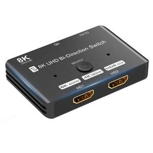 Interruptor bidireccional de 8K HDMI, 2 entradas, 1 salida y 1 entrada, 2 salidas, Compatible con Firestick, Xbox, PS4, Roku, HDTV y más