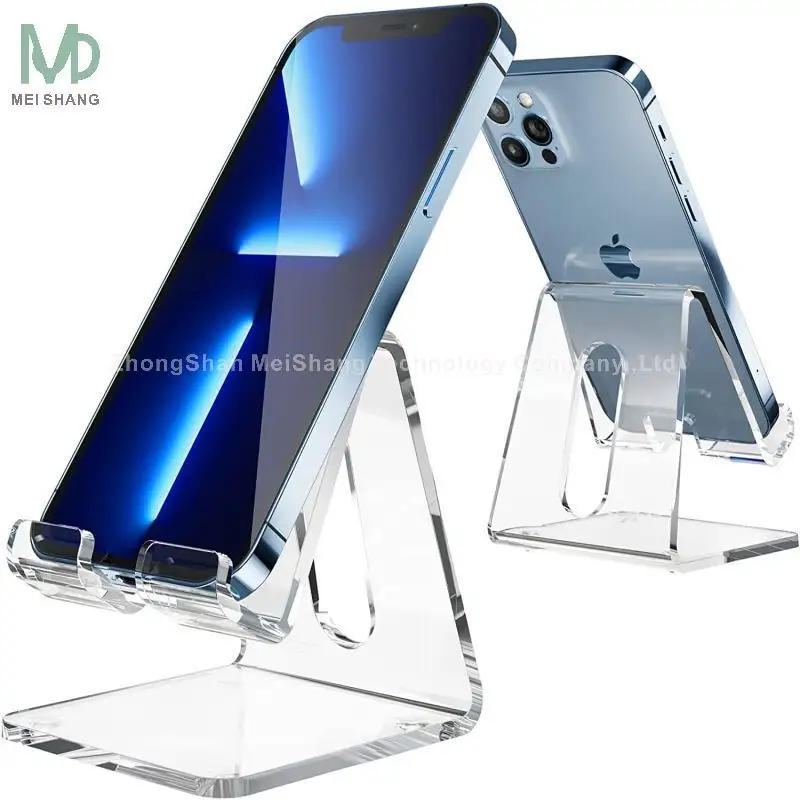 Suporte de telefone móvel simples plexiglass, produtos acrílico durável, suporte de telefone móvel, base de exibição, suporte de telefone móvel