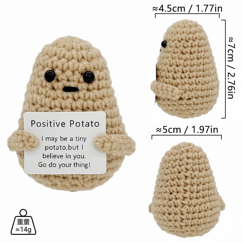 Patata de boca plana caqui (tarjeta P)