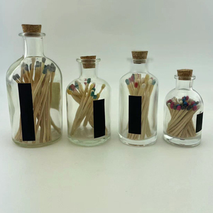 Accept customization <strong>large</strong> capacity size glass <strong>match</strong> clothes glass bottle jars with <strong>match</strong> Decorative <strong>Matches</strong> for Candles