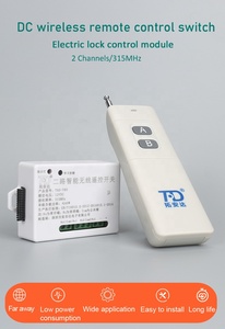Trasmettitore e ricevitore RF T80 interruttori di controllo remoto a 2 pulsanti telecomando 24v a lungo raggio 315/433mhz - Product Image 3
