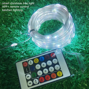 USB電源10m100LEDクリスマスライトリモートAPPコントロールLEDフルカラーストリングライト樹木屋外屋内装飾用 - Product Image 4