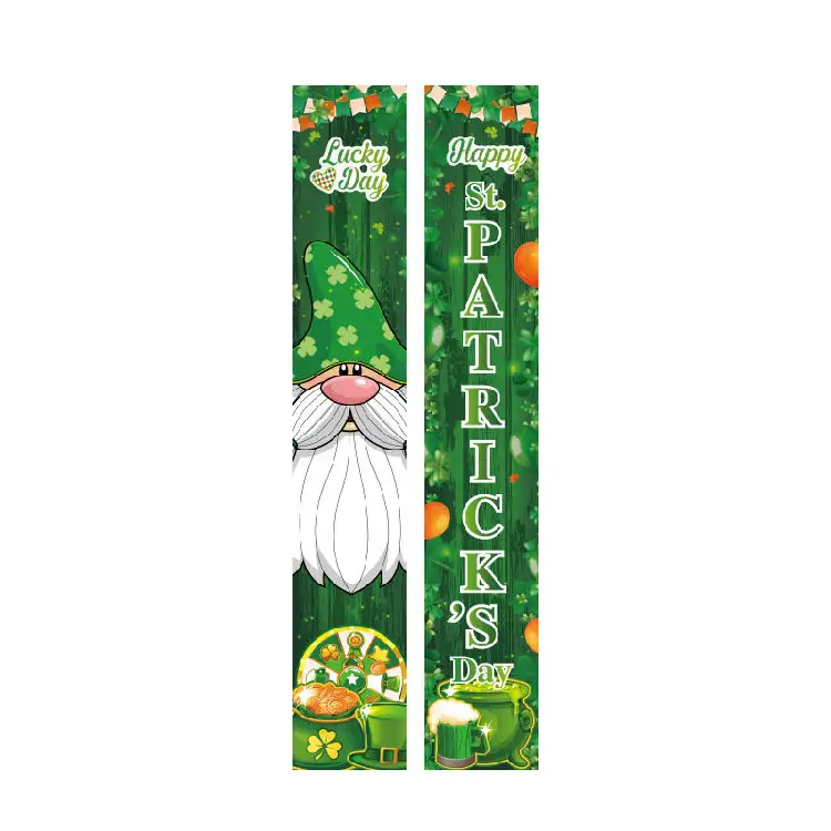 Promotion wholesale Irish holiday decoration couplets Decorated door couplets for St. Patrick's Day scenes Carnival decoration