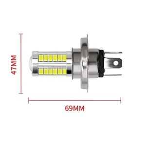 หลอดไฟ H4ชิป33 SMD, หลอดไฟหน้ารถ DC 12V หลอดไฟตัดหมอกสว่างมากหลอดไฟขับขี่อัตโนมัติกำลังสูง - Product Image 3