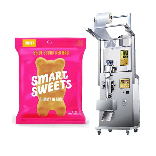 آلة تغليف حبيبية الملح السكر صغيرة ماكينة تعبئة حلويات