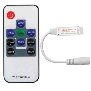 LEDミニコントローラーDCコネクター5-24v12v 5A 6A 2A * 3 72WRGBストリップライトワイヤレスIRRFリモートコントロールミニLEDコントローラー - Product Image 2
