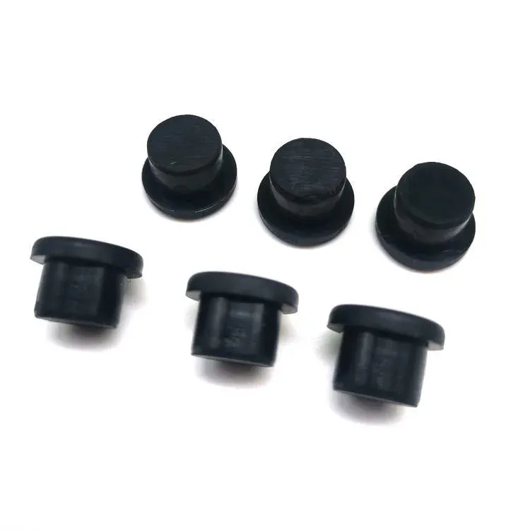 Custom Precision NBR Silicone Rubber Bung Dust Cover Compression Moulding Plugs Different Softness Seal Rubber Plug Stopper CNC