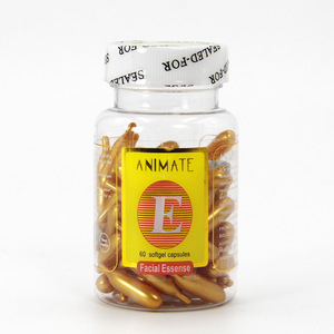 Animate自有品牌亮肤面部血清胶囊维生素<span class=keywords><strong>e</strong></span>抗衰老面部油面部血清60软凝胶