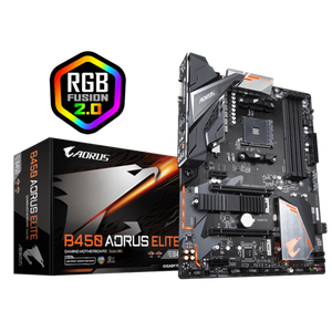 Computer Motherboard B450 AORUS ELITE 4xDDR4 Socket AM4 <strong>Support</strong> <strong>AMD</strong> <strong>Processor</strong> Gaming Motherboard - Product Image 1
