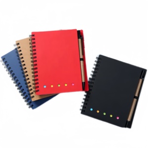X1107-1 Personalized Memo Sticky <strong>Notes</strong> Flag Kraft Paper <strong>Notebook</strong> Mini Small <strong>Notebook</strong> Custom Notepads <strong>With</strong> Pen and Sticky <strong>Notes</strong>