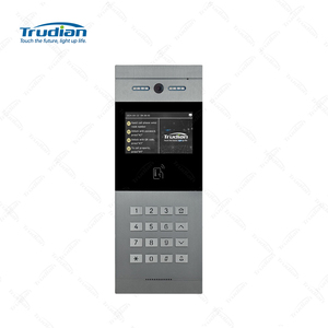 Trudian IP65 impermeable Multi 3 4 apartamentos unidad Puerta Abierta timbre Video Audio puerta teléfono intercomunicador sistemas telefónicos para Hotel