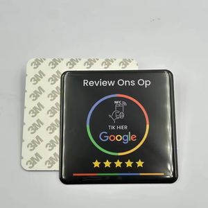 Autocollant époxy personnalisé de la collection <span class=keywords><strong>Google</strong></span> Review NFC avec code QR Bureau étanche NFC <span class=keywords><strong>Google</strong></span> Review Tag - Product Image 1