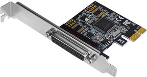 1端口PCI Express双型材平行适配器卡-SPP/EPP/ECP-1x DB25 IEEE 1284 PCIe平行卡 - Product Image 2