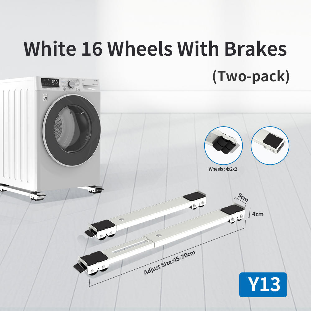 Roues blanches 16 pouces avec freins (lot de deux)