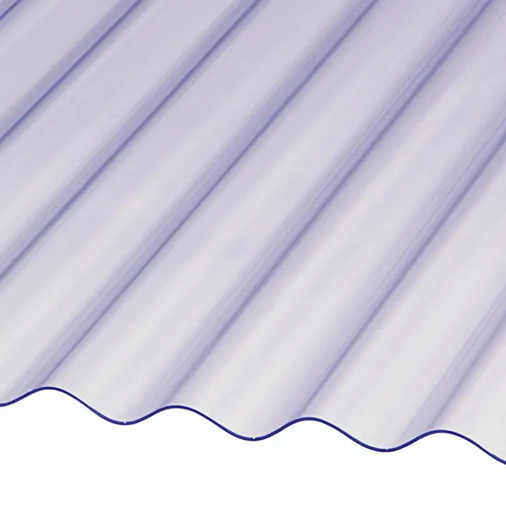DIY claro corrugado hoja roofing