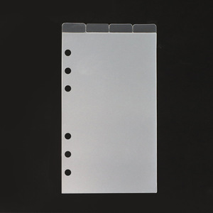 Wholesale Loose Leaf <strong>Notebook</strong> Page Markers A5 Binder Divider 6 Holes Clear Matte <strong>Index</strong> Divider <strong>with</strong> Tabs - Product Image 2