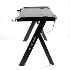Judor, venta al por mayor, escritorio LED moderno para juegos, mesa de PC de pie, mesa de ordenador de escritorio con LED - Product Image 1