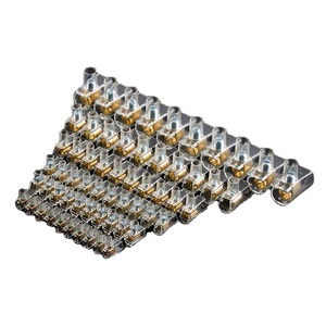 Venta caliente tornillo de seguridad conector de cable eléctrico bloque de terminales PC conector de entrada de un lado de cobre estándar europeo