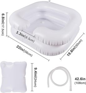 Bassin de shampooing gonflable portable Aucune chaise de salon nécessaire à la maison Laver les cheveux Bassin de shampooing gonflable - Product Image 4