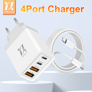 40w ab 4port güç adaptörü cargapara Para En En El Phone telefon hızlı şarj tipi c adaptörü ve Usb c 110 v - Product Image 5