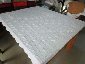 Ma Thuật Màu Xanh Lá Cây Xách Tay Mặc 100% Cotton Đồng Bằng Đan Handmade Crochet Cạnh Mô Hình Em Bé Chăn - Product Image 6