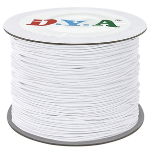 High Quality 1.<strong>2</strong> <strong>mm</strong> Elastic <strong>Cord</strong> White Black Round Elastic <strong>Cord</strong> Spool Packing Elastic Rope - Product Image 2