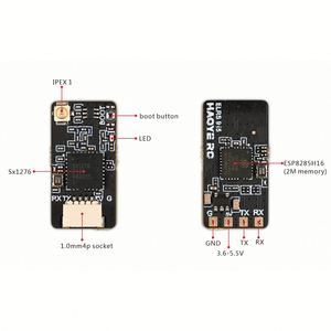 Haoye RC ELRS915 1g Vtx Rx受信機モジュール100mwオーディオビデオFpv送信機受信機モジュール5v Fpv長距離FpvドローンVtx
