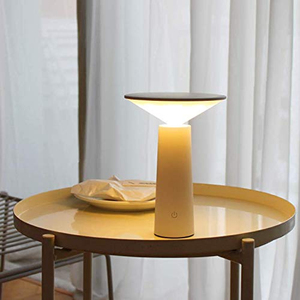 Moderne dekorative dimmbare Touch Control LED Tisch lampe Wiederauf lad bares ABS-Gehäuse mit Kuppel schirm für Wohnzimmer Schlafzimmer oder Schreibtisch