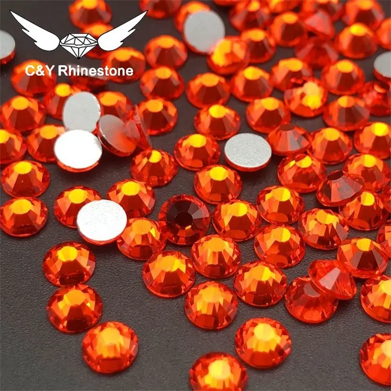 CY Hyacinth Wholesale High Quality 3D Nail Art Crystal For Clothes Non Hot fix Rhinestone