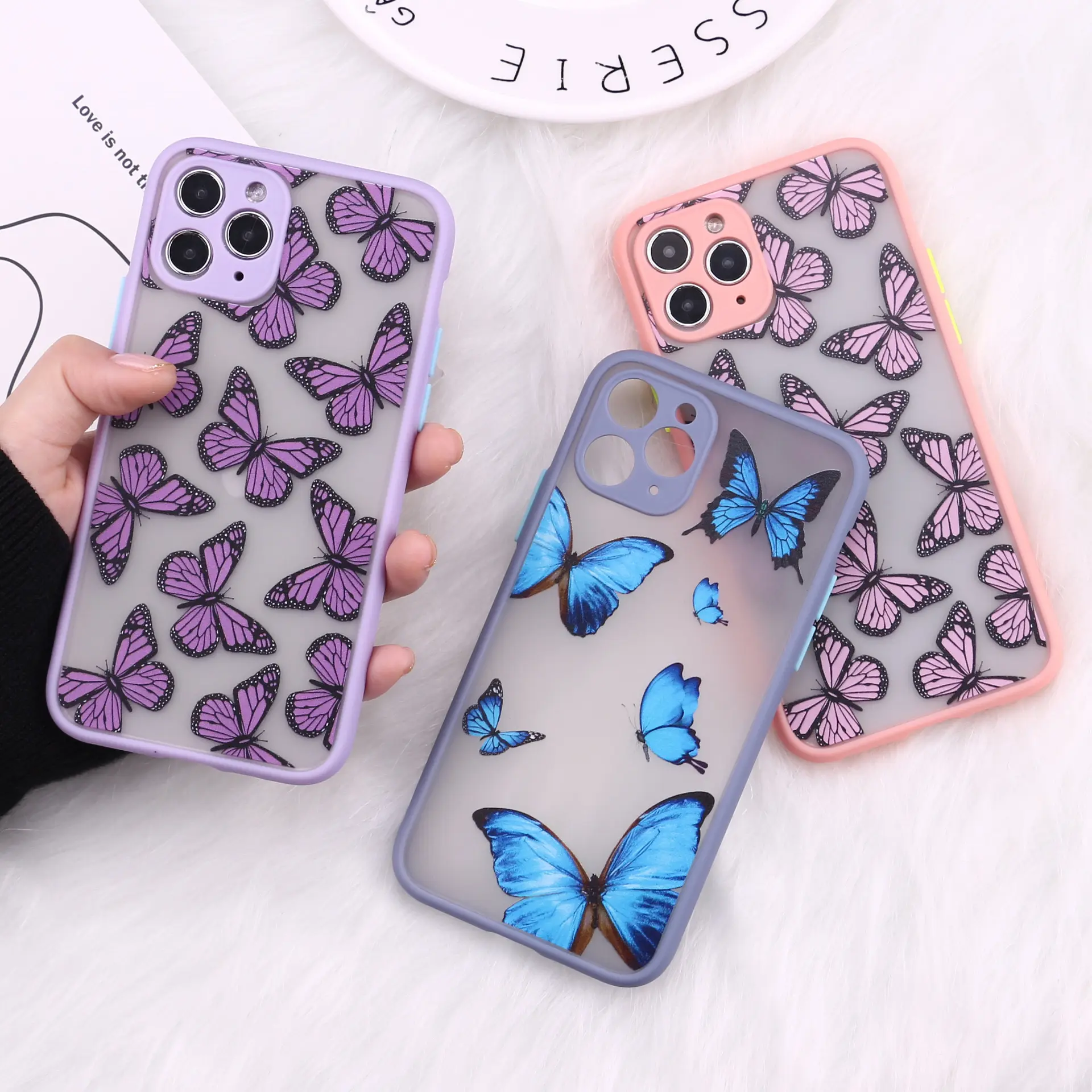 Fundas de teléfono móvil con sublimación 3d para iphone 14, 13, 11 y 12 series, relife, mariposa, bonito estilo de moda