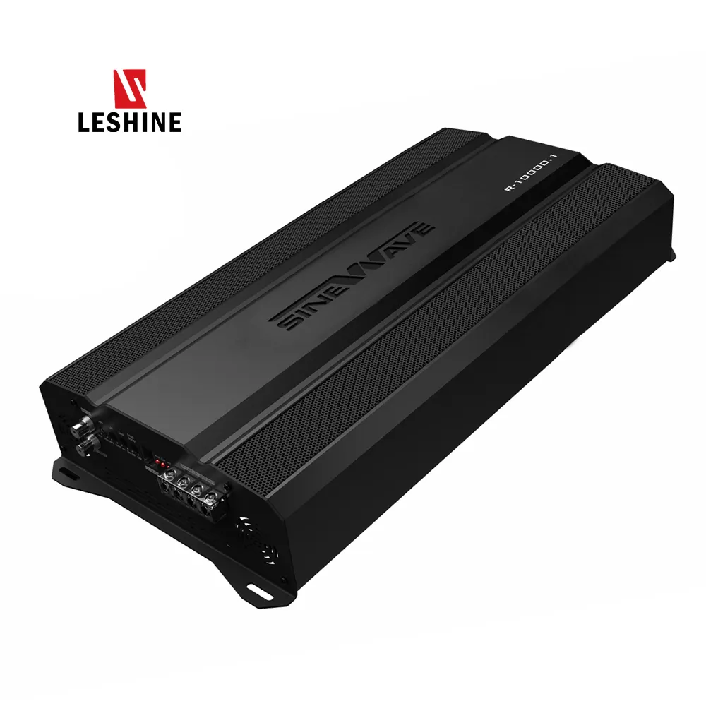 Leshine Amplifier Audio Mobil, 10000 Watt Subwoofer Sistem Musik Jarak Penuh Kelas D Daya Tinggi Mono