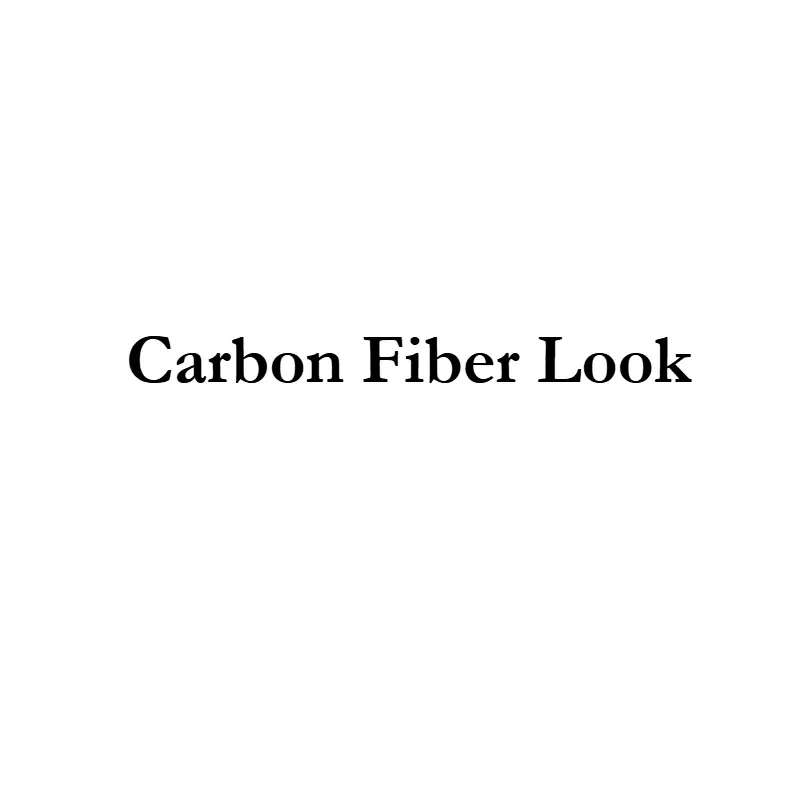 Aspect fibre de carbone