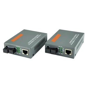 1000Mbps网联千兆SC端口3公里HTB-GS-03 AB光纤媒体收发器转换器，带5V 1A电源适配器 - Product Image 4