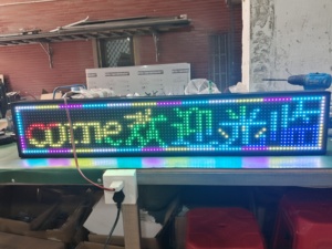P10 Sign Digital Full Color pannello pubblicitario esterno pannello 101x37cm modulo schermo WIFI controllo uso per sala espositiva metropolitana - Product Image 6