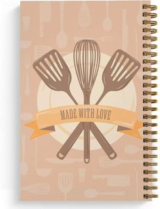Regalo di cucina scrivere nella tua ricetta eco-friendly stampa raccoglitore a spirale taccuino ricetta perfetta con divisori e libro di schede - Product Image 4